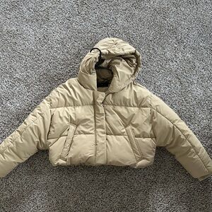 Zara Tan Bomber Jacket